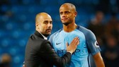 Vincent Kompany từ chối cơ hội làm trợ lý của Pep Guardiola tại Man.City. Ảnh: Getty Images