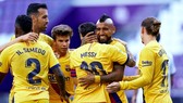 Thể lực sa sút khiến Barca không còn làm nên những chiến thắng thuyết phục. Ảnh: Getty Images