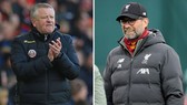 HLV Chris Wilder (trái) cho rằng ông còn “xui” hơn cả đồng nghiệp Jurgen Klopp.