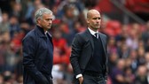 Pep Guardiola không muốn tiếp tục những màn khẩu chiến với Jose Mourinho. Ảnh: Getty Images