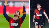 Lionel Messi đã dành tặng bàn thắng cho huyền thoại quá cố Diego Maradona.