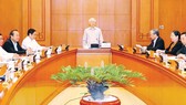Tổng Bí thư, Chủ tịch nước Nguyễn Phú Trọng phát biểu chỉ đạo cuộc họp Ảnh: TTXVN