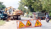 Quốc lộ 62, đoạn qua địa bàn tỉnh Long An đang xuống cấp nghiêm trọng Ảnh: PHAN THANH
