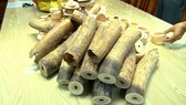 Thu giữ hơn 200kg ngà voi