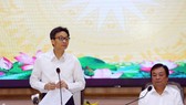 Phó Thủ tướng Vũ Đức Đam phát biểu tại buổi làm việc. Ảnh: VGP