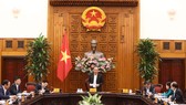 Phó Thủ tướng Thường trực Trương Hòa Bình phát biểu tại buổi làm việc. Ảnh: VGP