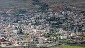 Hình ảnh thị trấn Majdal Shams trên Cao nguyên Golan do Israel chiếm đóng ngày 26-3-2019. Ảnh: TTXVN