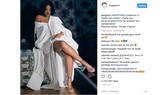 Rihanna chọn một thiết kế ngoại khổ, màu trắng của NTK Công Trí để chụp ảnh quảng cáo cho bộ sưu tập giày của mình. Ảnh được đăng trên Instagram của Rihanna