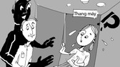 Không nên để trẻ một mình đi thang máy