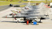 Máy bay F-16 của Mỹ tại căn cứ không quân Spangdahlem, Đức