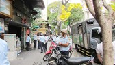 Lực lượng trật tự đô thị đang làm nhiệm vụ