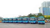 Tuyến buýt 109 có lộ trình Bến xe Mỹ Đình-Sân bay Nội Bài giá vé là 8.000 đồng/lượt. Ảnh: Transerco cung cấp
