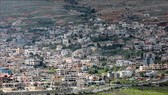 Hình ảnh thị trấn Majdal Shams trên Cao nguyên Golan do Israel chiếm đóng ngày 26-3-2019.