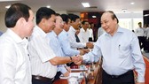 Thủ tướng Nguyễn Xuân Phúc với các đại biểu. Ảnh: TTXVN