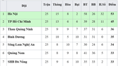 Bảng xếp hạng vòng 25-V.League 2019: Hoàng Anh Gia Lai và Nam Định trụ hạng