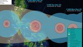 Cơn bão Kammuri đã đổ bộ vào Philippines. Ảnh:WeatherPH.org