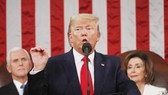 Tổng thống Mỹ Donald Trump đọc Thông điệp liên bang tại Quốc hội ngày 4-2 (giờ Mỹ). Ảnh: REUTERS