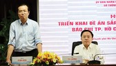 Phó Trưởng ban Thường trực Ban Tuyên giáo Thành ủy TPHCM Lê Văn Minh phát biểu chỉ đạo tại hội nghị triển khai đề án sắp xếp, phát triển và quản lý báo chí TPHCM đến năm 2025