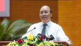 Thủ tướng Nguyễn Xuân Phúc: Truyền thông phải góp phần lan tỏa năng lượng tích cực trong xã hội. Ảnh: VGP/Quang Hiếu