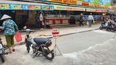 Ban quản lý chợ Hòa Bình đã giải tỏa đống rác