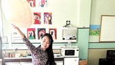 Cô Liên giới thiệu về Việt Nam với các bé mẫu giáo