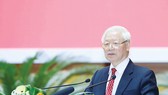 Tổng Bí thư, Chủ tịch nước Nguyễn Phú Trọng phát biểu tại hội nghị. Ảnh: TTXVN