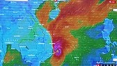 The movement of storm Damrey.