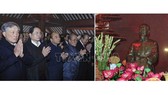Thủ tướng Nguyễn Xuân Phúc dâng hương tưởng niệm Chủ tịch Hồ Chí Minh tại Đền thờ Bác Hồ trên Đỉnh Vua, Vườn quốc gia Ba Vì, Hà Nội. Ảnh: Thống Nhất/TTXVN