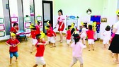 Một giờ học rèn luyện thể chất của Trường Mầm non Worldkids