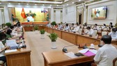 Quang cảnh hội nghị tại điểm cầu TPHCM. Ảnh: HOÀNG HÙNG