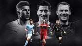 Kevin De Bruyne, Robert Lewandowski và Manuel Neuer