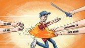 Bị xử phạt vì tuyển người tụ tập gây rối