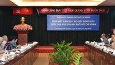 Phó Bí thư Thành ủy TPHCM Võ Thị Dung, phát biểu tại buổi họp mặt. Ảnh: CAO THĂNG