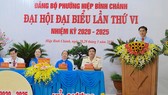 Bí thư Quận ủy quận Thủ Đức Nguyễn Mạnh Cường yêu cầu Đảng bộ phường Hiệp Bình Chánh tập trung khắc phục hạn chế, yếu kém trong công tác quản lý đất đai, trật tự xây dựng. Ảnh: KIỀU PHONG