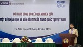 TS Nguyễn Đức Thành, Viện trưởng VEPR trình bày báo cáo nghiên cứu