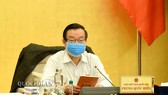 Phó Chủ tịch Quốc hội Phùng Quốc Hiển tại phiên thảo luận. Ảnh: QUOCHOI
