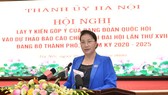 Đảng đoàn Quốc hội cho ý kiến vào Dự thảo Báo cáo chính trị của Đảng bộ TP Hà Nội