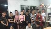 Nhóm dân chơi thuê căn hộ ở chung cư Millennium “phê” ma tuý tại cơ quan công an. Ảnh: CHÍ THẠCH