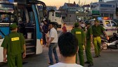 Công an có mặt ở hiện trường.