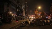 Công an khám nghiệm 1 vụ tai nạn giao thông trước đó.