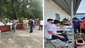 Công an quận 9 lập biên bản các tài xế vi phạm