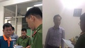 Công an đọc lệnh bắt giữ ông Nam và ông Tùng
