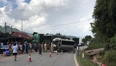 Hiện trường vụ tai nạn nghiêm trọng làm 12 người bị thương tại Sơn La
