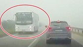 Xe khách ngược chiều trên cao tốc Hà Nội - Thái Nguyên hồi tháng 11-2018