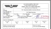 Văn bản Cục HKVN cấp nhân nhượng cho VJ xuất hiện trên mạng xã hội