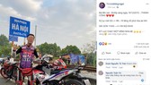 Nam thanh niên cập nhật hành trình