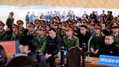 Các bị cáo tại phiên tòa sáng nay