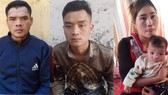 3 đối tượng Xeo Văn Lâm, Xeo Văn Đại và Ven Thị Thủy (từ trái sang)