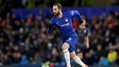 Gonzalo Higuain trong trận đấu ra mắt màu áo của Chelsea
