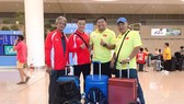 Hình ảnh đoàn Việt Nam lên đường tham dự giải điền kinh nội dung ném châu Á. Ảnh: Nhật Anh